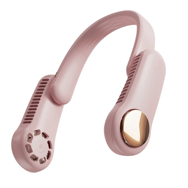 

Portable Neck Sports Fan,Wearable Personal USB Rechargeable Hand Free Lazy Neckband Fan for Office Outdoor Travel