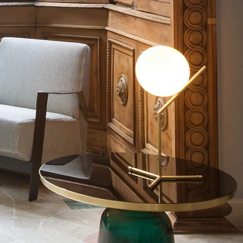 Новый дизайн креативные светильники бронзовая стеклянная кровать боковая лампа
