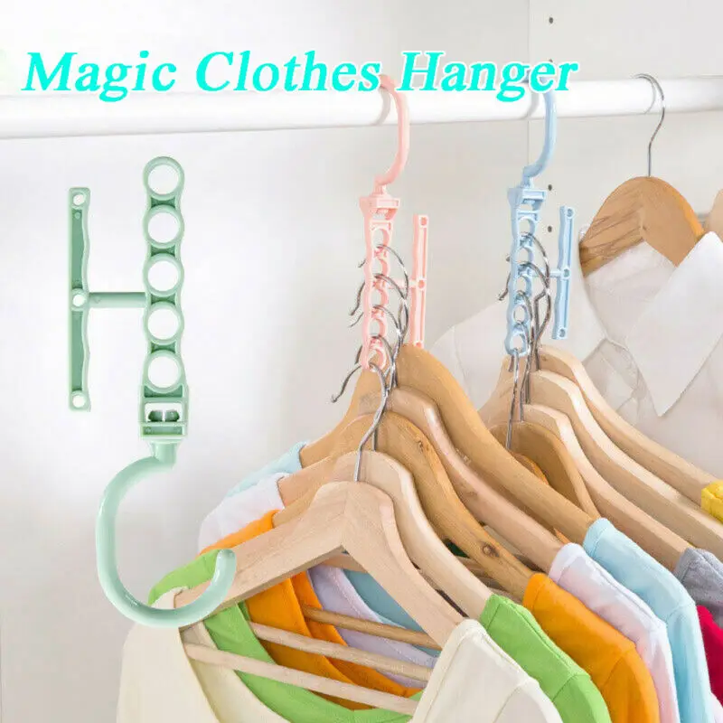 5 крючков Wonder компактная Волшебная вешалка для одежды с крючком органайзер