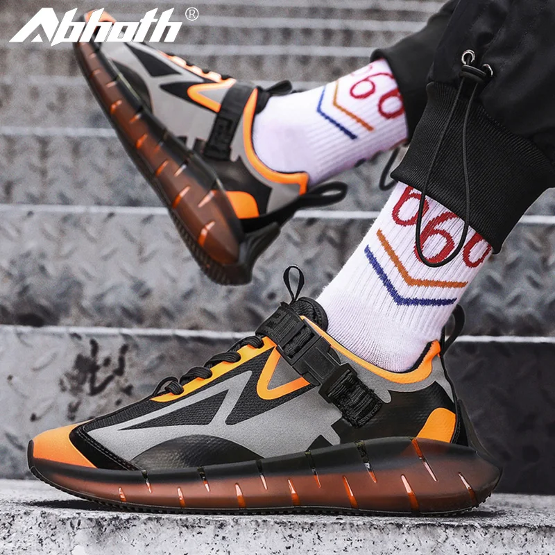 

Abhoth Men Running Shoes Lace-Up Breathable Men Sneakers Outdoor Flat Non-slip Wearable Shoes for Men Zapatillas Hombre Size 46