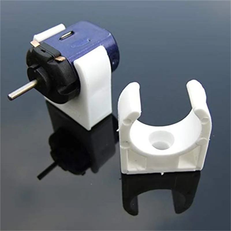 

10pcs 20mm White Plastic Motor Base Mounting Bracket Holder Seat For 130/131/140/180 DC Motor DIY Model Part And Toy Accessories