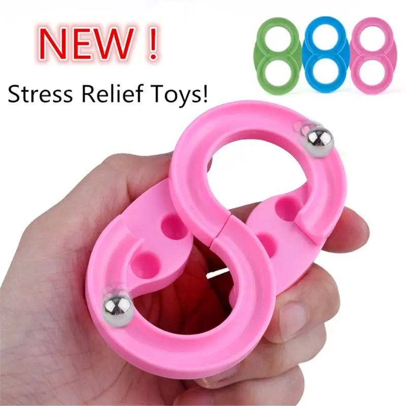 

New Stress Relief Toy 8 Track Fidget Pad Spinner Challenging Desk Toy Handle Toys Hand For Autism ADHD Anxiety Relie