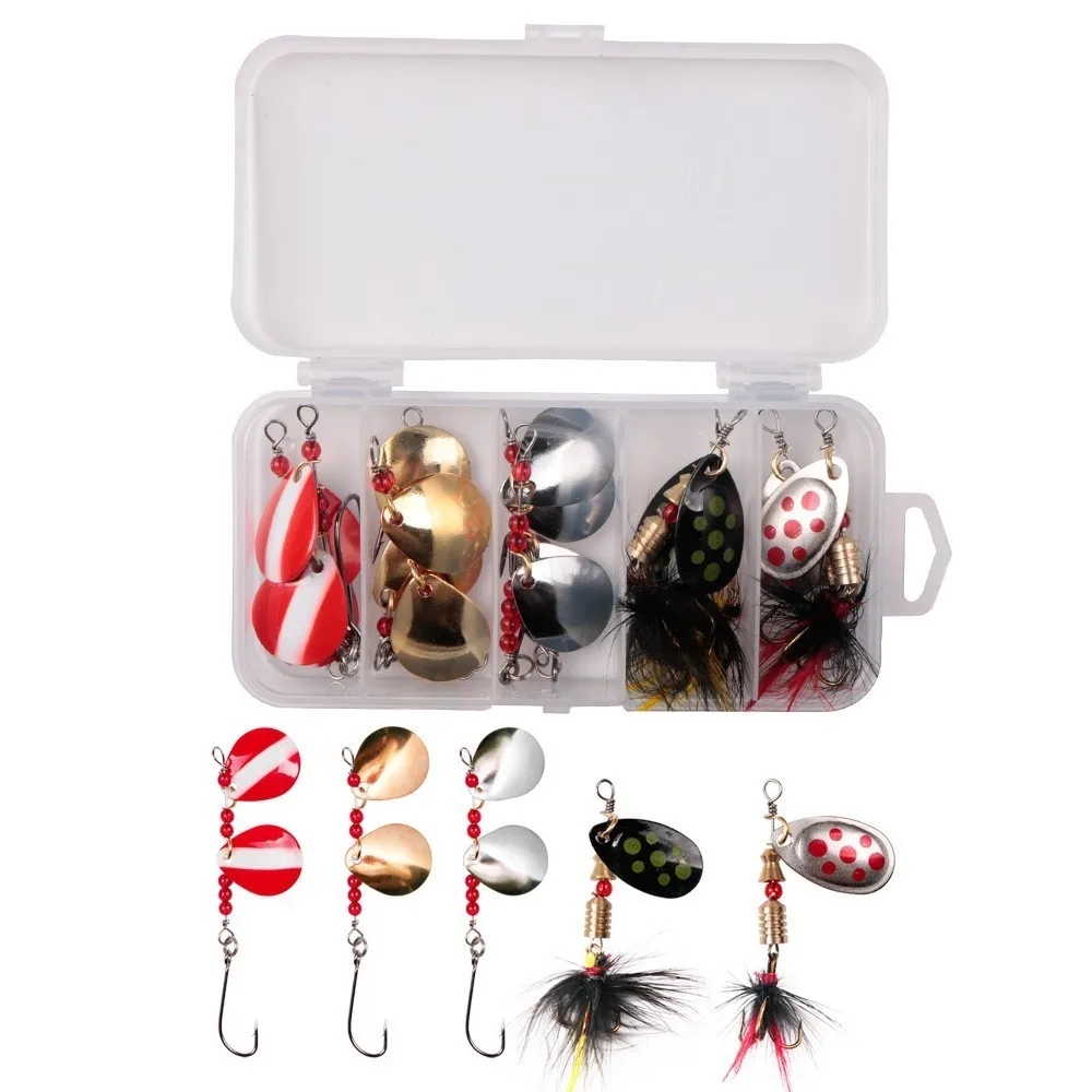 10 шт./лот металлический для рыболовства Спиннер 4 г/4 5 г ложка жесткая