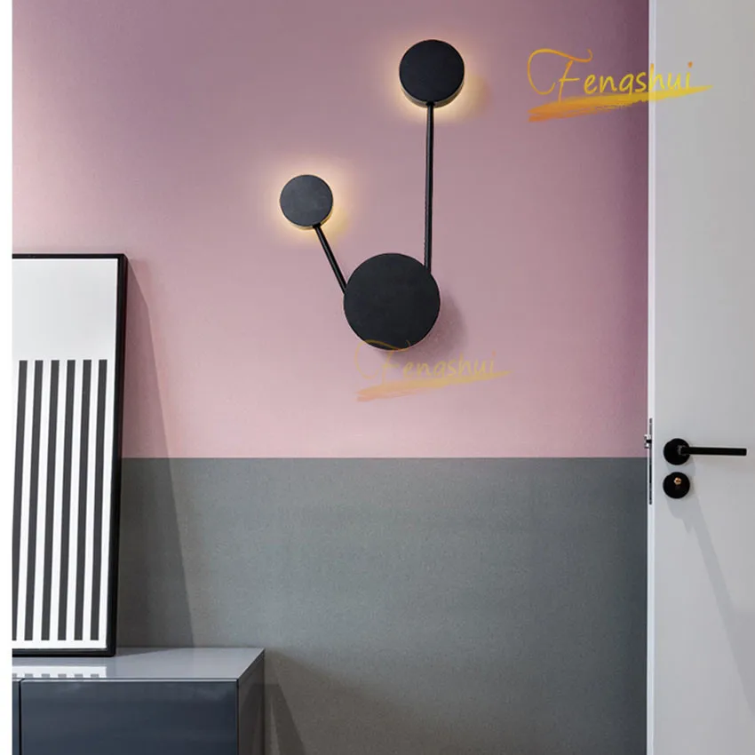 Современный минималистичный светодиодный настенный светильник освещение арт