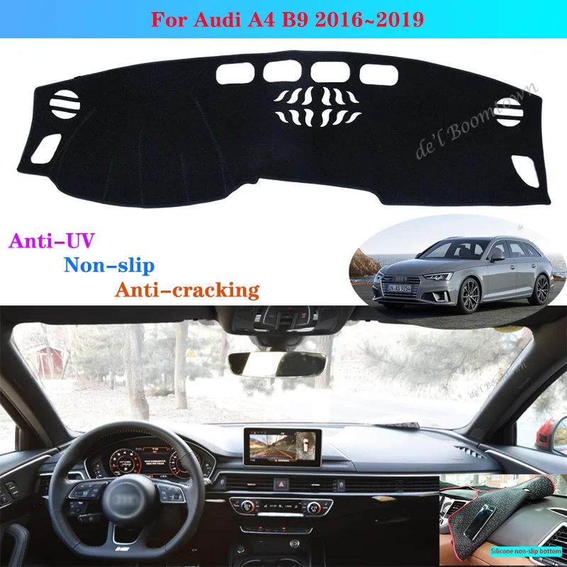 

Car Dashboard Cover DashMat For Audi A4 B9 2016~2019 8W Auto Non-slip Shade Dash Cover Protective pad