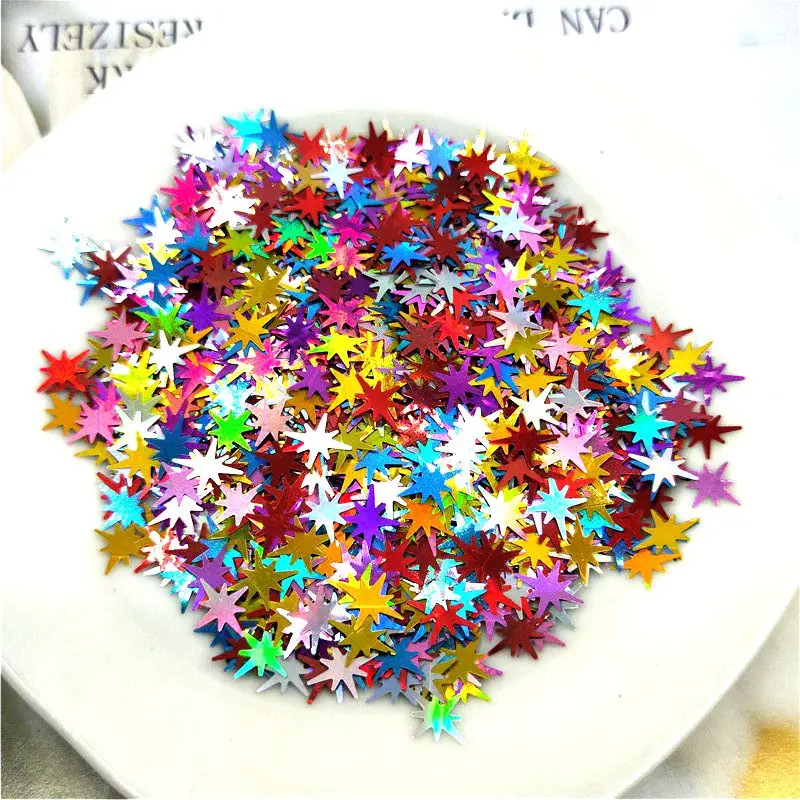 Laser mix color 10g Ультратонкая 10 мм Звезда блестки лазерное Сверкающее 3D блестка для ногтей пайетки Eo-Friendly PET свободные блестки украшения для ногтей 10 г - Цвет: Laser mix color 10g