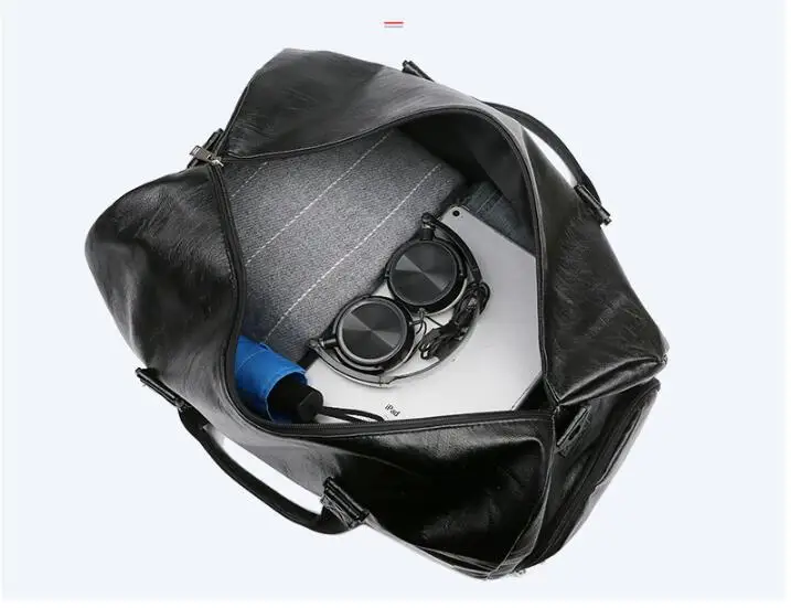 Waterproof Travel Bag Large Capacity Men Hand Luggage Duffle Bags Leather Handbag Multifunction Shoulder sports fitness bag