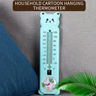 Вертикальный термометр и гигрометр с мультяшным рисунком, настенный прибор для измерения температуры и влажности, термометр-гигрометр, 4 цвета