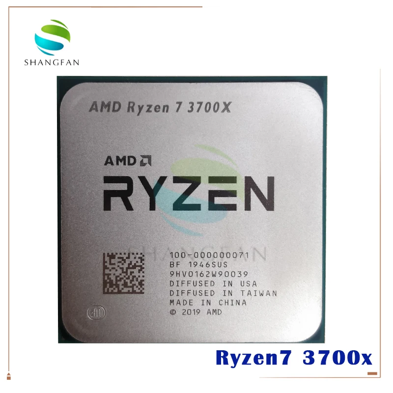

AMD Ryzen 7 3700X R7 3700X 3.6 GHz 7NM L3=32M 100-000000071 Eight-Core Sinteen-Thread CPU Processor Socket AM4