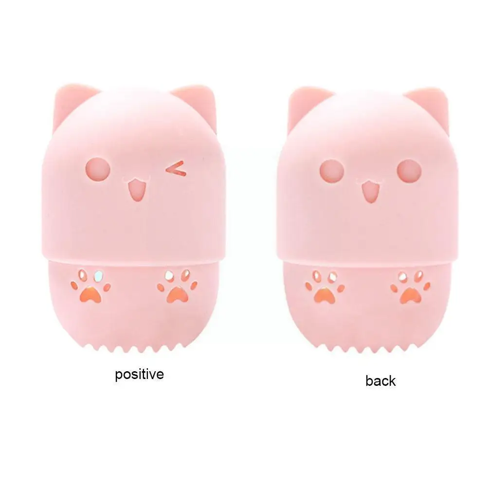 

Cute Powder Puff Blender Holder Sponge Makeup Beauty Silicone Egg Soft Box Sponge Blender Cosmetic Holder Portable Dry E2x3