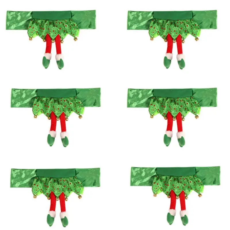 

2/3/4/6pcs Christmas Seat Chair Covers Home Christmas Chair Cover Santa Claus Christmas Banquet Dining Room Decoration New Year