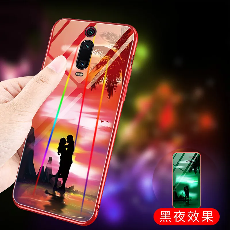 Роскошный ударопрочный чехол из закаленного стекла Lu mi nous 7H для Xiaomi mi 9T Pro 9 анти-взрывающаяся задняя крышка для Red mi K20 Pro Note 7