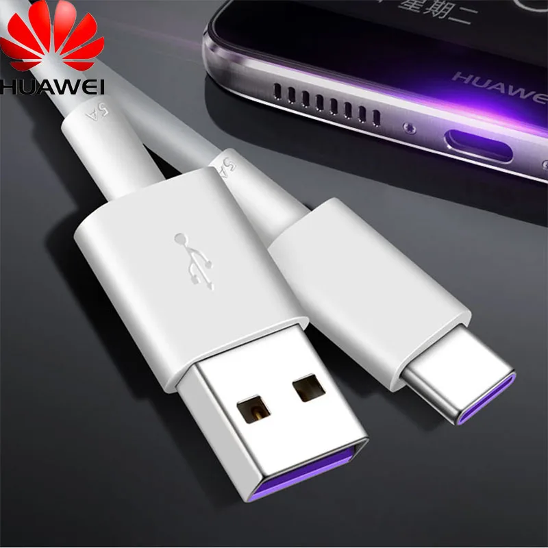 Huawei USB 5A Type C кабель P30 P20 Pro lite Mate20 10 P10 Plus 3 1 Type- оригинальный Супер зарядный |