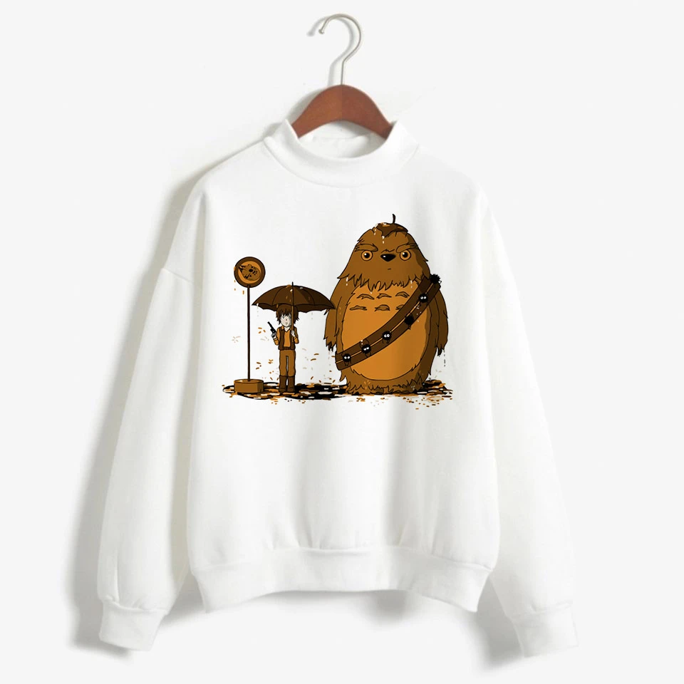 Totoro Studio Ghibli Kawaii Harajuku Толстовка для женщин Ullzang Красивый Веселый мультяшный Аниме толстовки 90s Графический Hoody женский - Цвет: 1