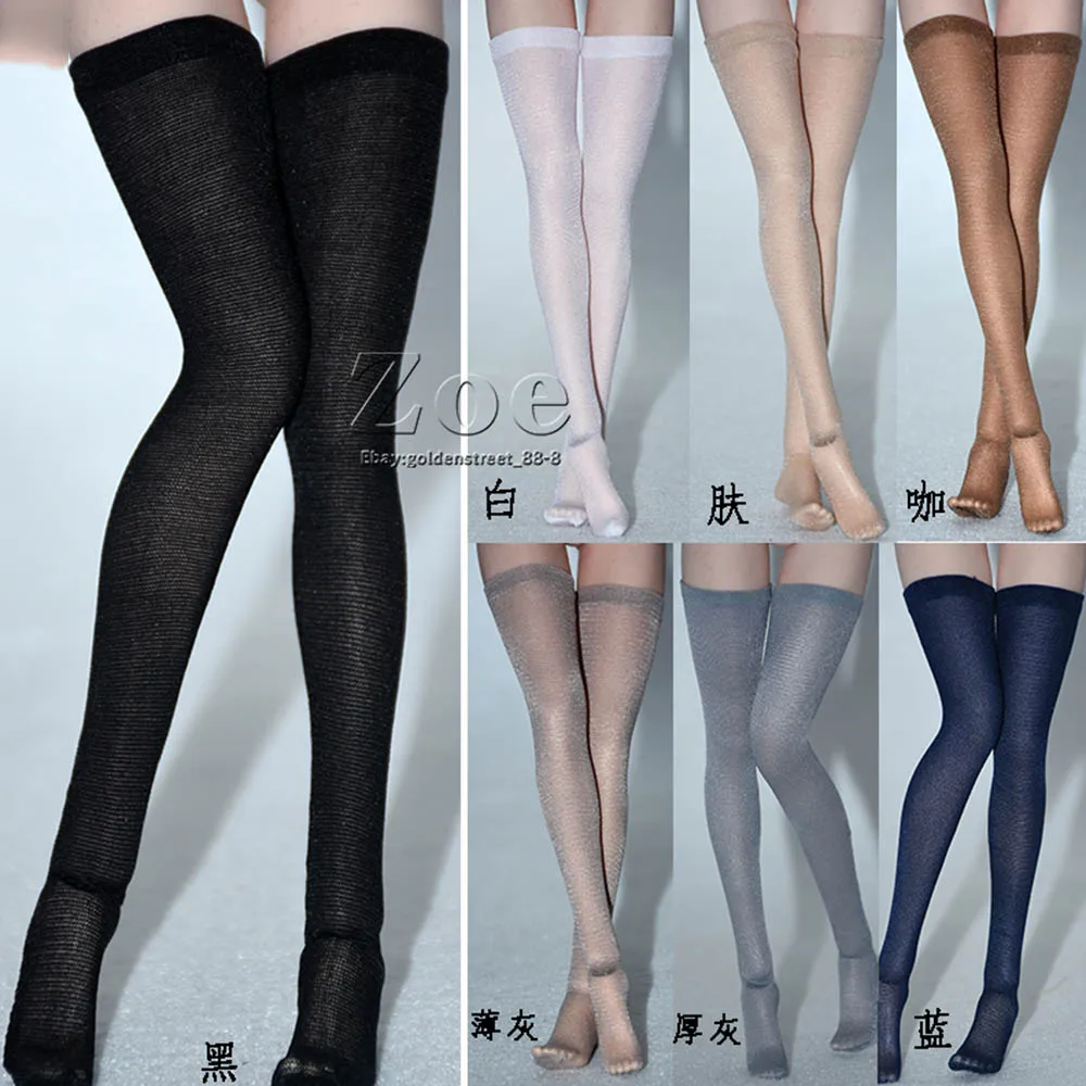 

1/6 ratio female soldier stockings stockings high stockings clothing accessories for 12’’ action figure body toy