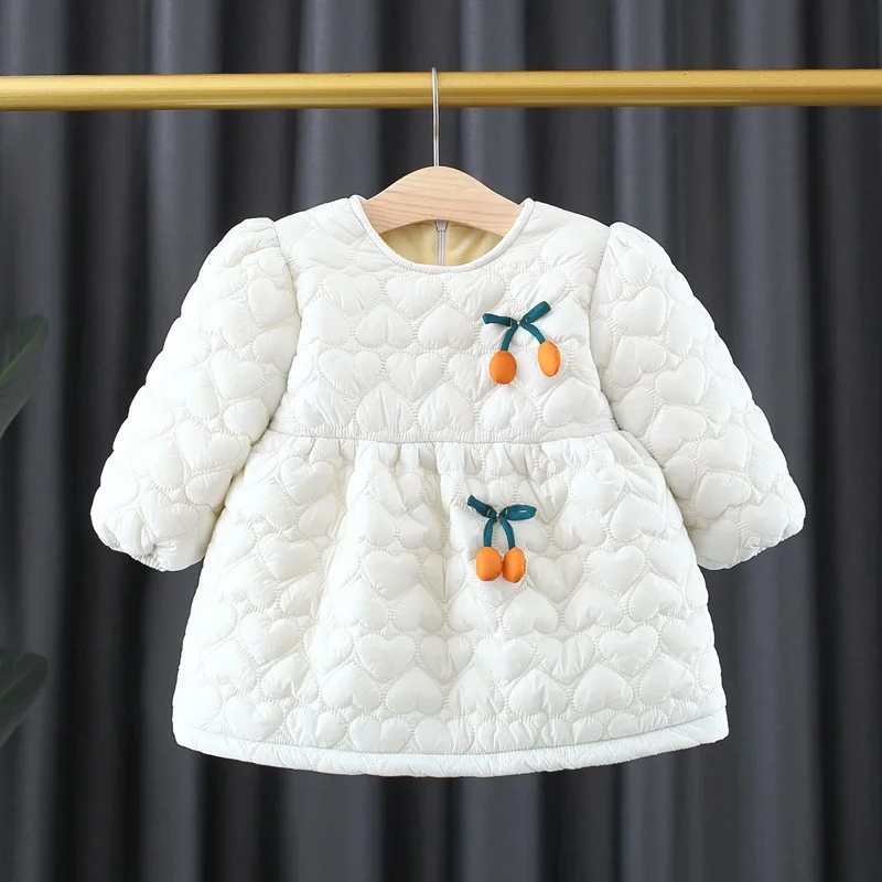 

Детское зимнее платье принцессы с бархатной подкладкой