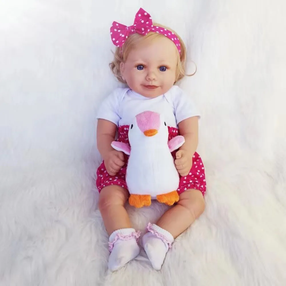 penguin(white) Кукла Avani «Мелинда» 45 см, куклы для новорожденных, мягкие силиконовые виниловые куклы для новорожденных, реалистичные детские куклы для подарков - Цвет: penguin(white)