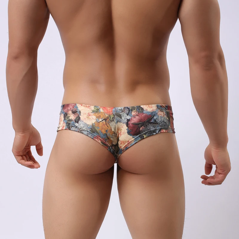 Мужские трусы боксеры с цветочным принтом горячая Распродажа для геев| |
