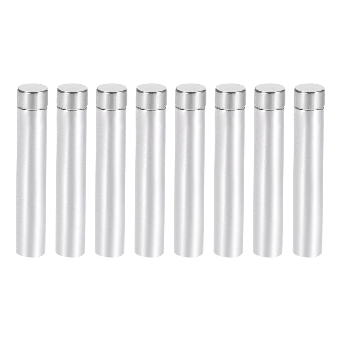 

uxcell Glass Standoff Stainless Steel Nails 6.8mm x 40mm for 4-8mm Thick , 8 Pcs