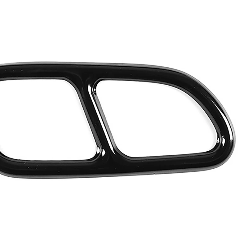 

Stainless Steel Car Rear Tail Throat Decor Frame Car Exhaust Pipe Trim Cover Stickers for Benz CLA SLK
