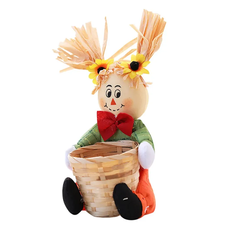 Кукла фруктовая чаша Хэллоуин привидение корзина для конфет ручная работа