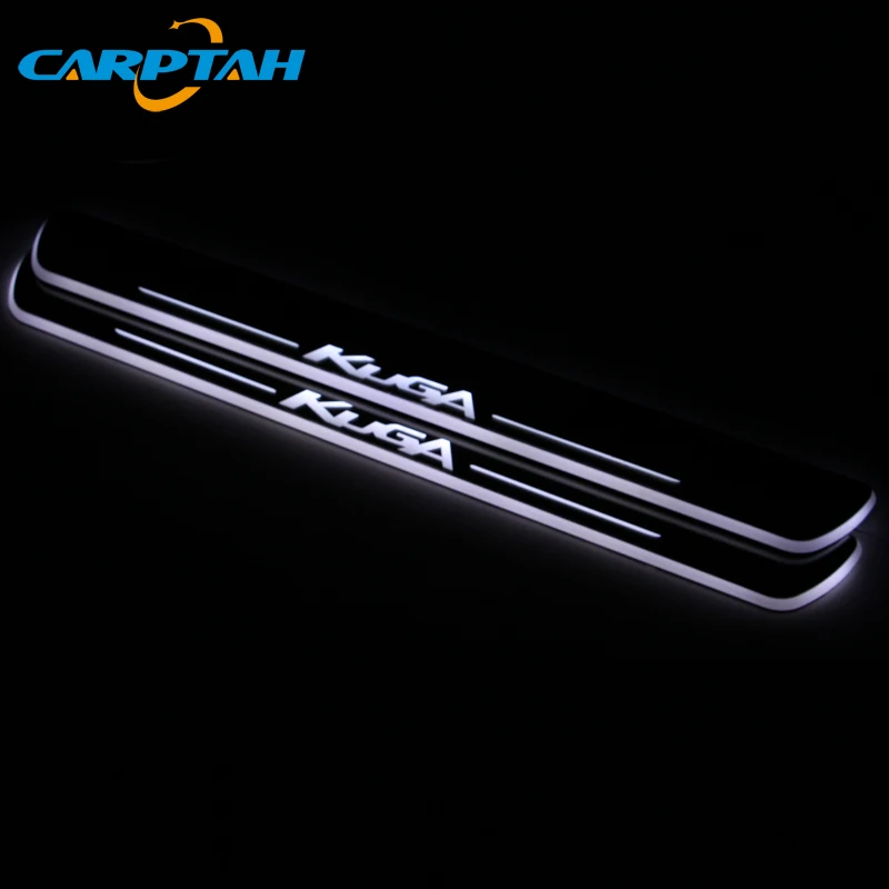 CARPTAH отделка педали автомобиля наружные части светодиодный порог Накладка дорожка динамический стример светильник для Ford Kuga 2013