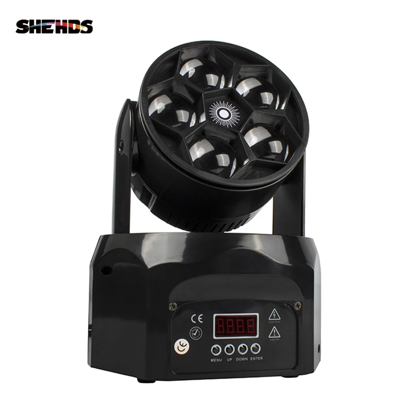 

Led Beam Wash Bees Eyes 5x12W RGBW Moving Head Light Stage Wedding Party Nightclub Bar 60W Lyre Christmas Russia Warehouse