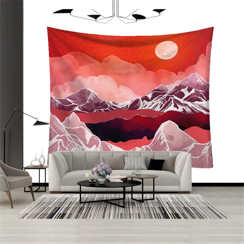 Красивый напечатанный настенный гобелен настенная драпировка в стиле хиппи богемный настенный гобелен настенный декоративный коврик w3-new-ds-10