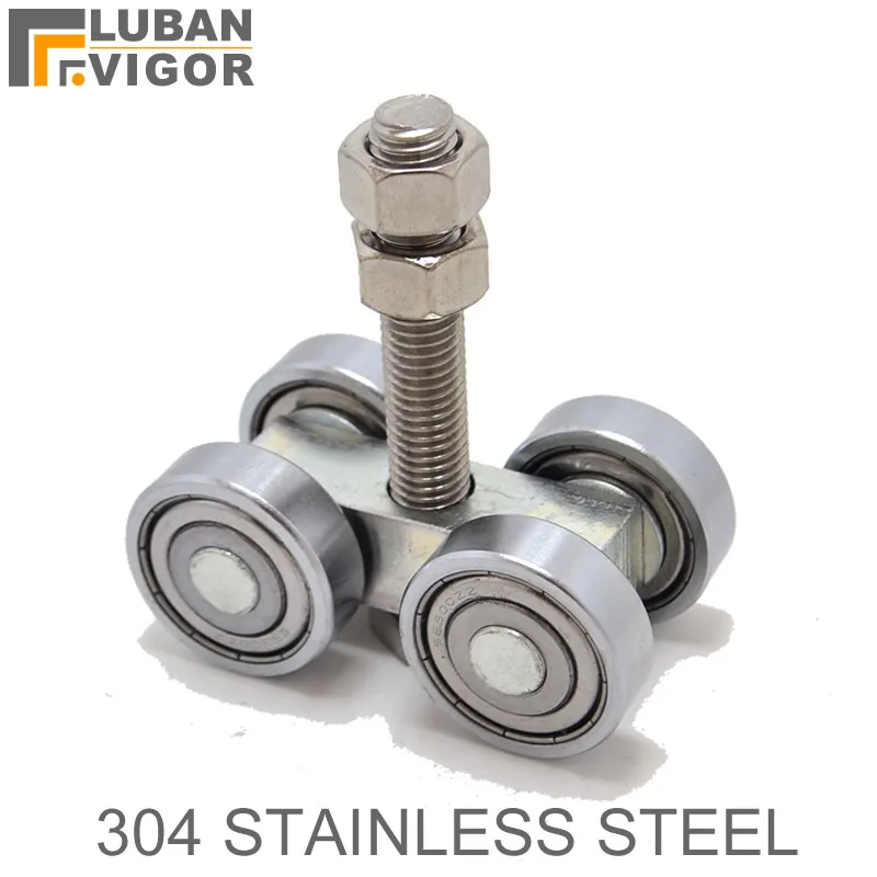 SUS304 сверхмощная раздвижная дверь подвесное колесо Промышленный Склад