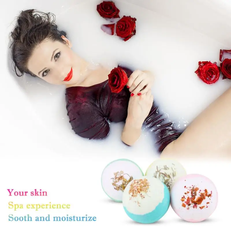 4 шт. солевая бомба шар для ухода за кожей эфирное масло натуральный пузырь