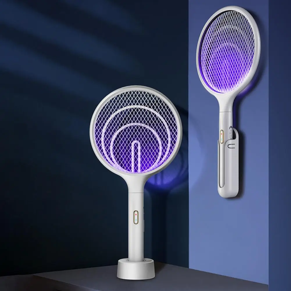 

Светодиодная Электронная ловушка для комаров, 3 в 1, 3000 В, USB-зарядка