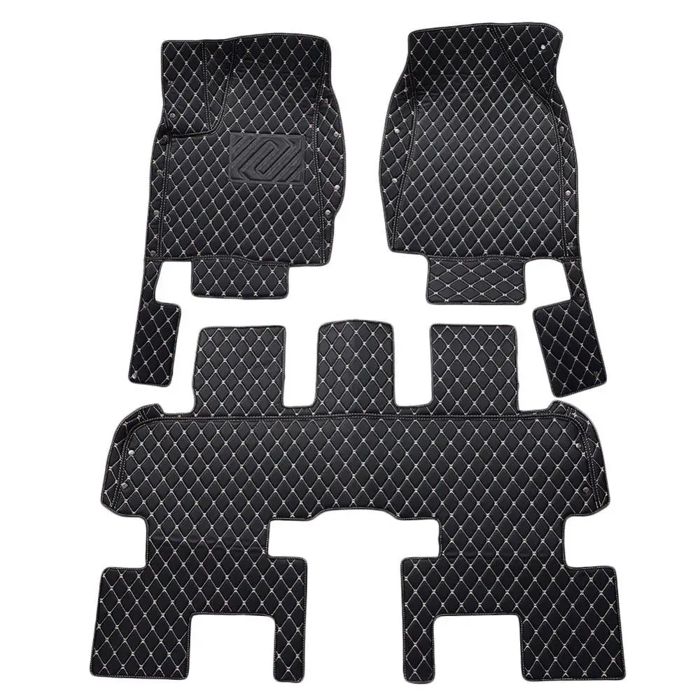 

Напольные коврики для автомобиля на 5 сидений, черные автомобильные коврики для салона, Полиуретановые защитные аксессуары, 1 набор для спец...