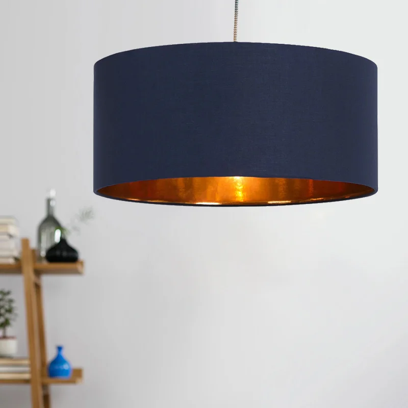 

Artistic linen chandelier Nordic sentiment personality simple round cloth cover dining room bedroom bar single head lamp