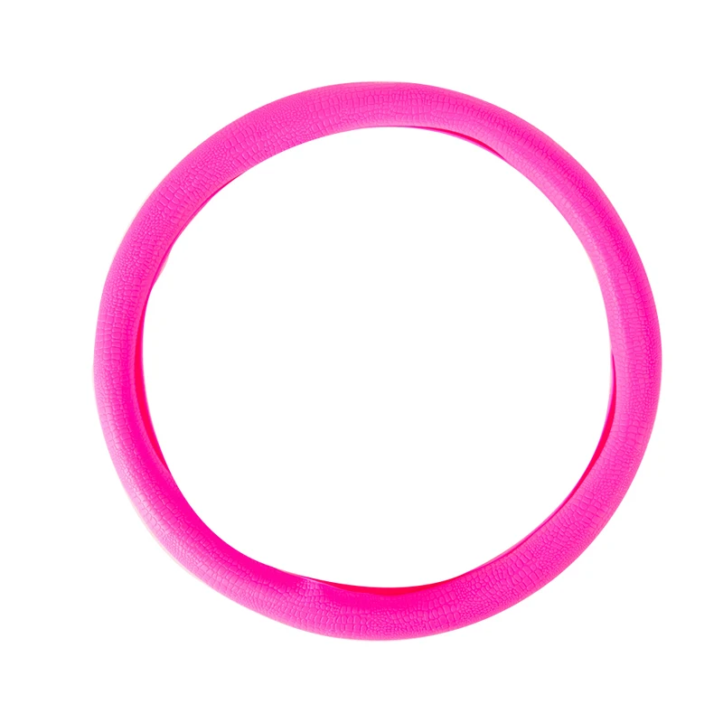 

HuiER авто чехол на руль автомобиля пищевой силикон противоскользящий для 36-40 см/14,2-15,7 дюймов автомобильный Стайлинг чехол на руль