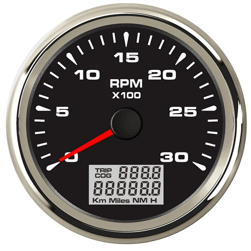 Белый Морской Тахометр 85 мм измеритель числа оборотов в минуту для лодки