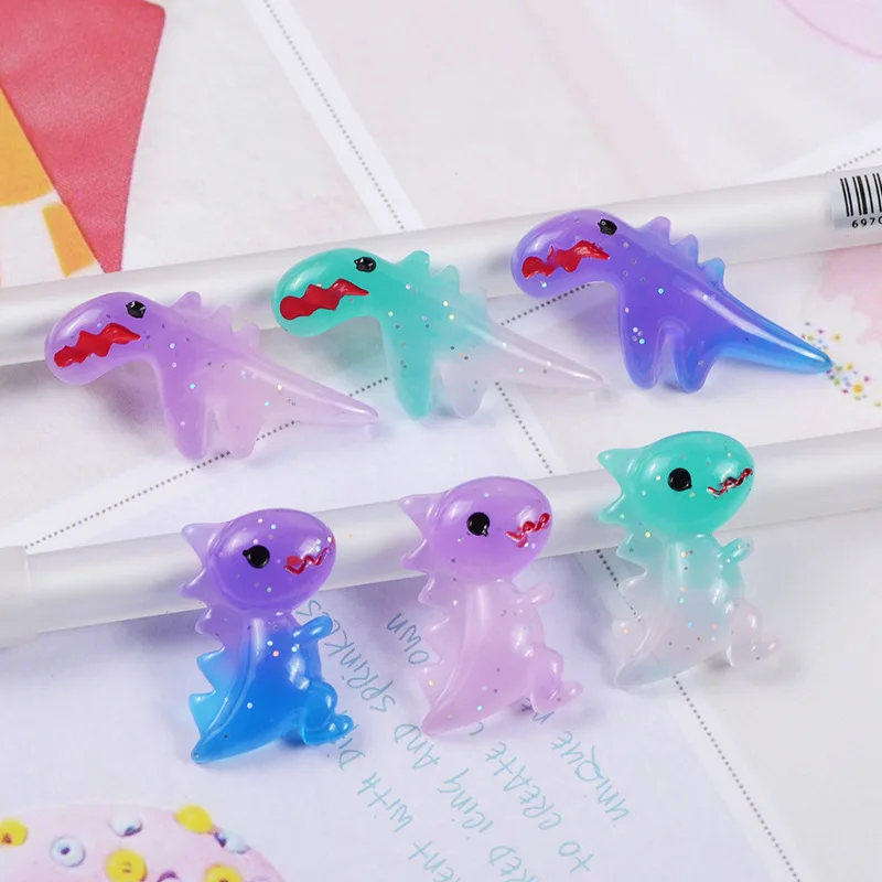 Милый наполнитель динозавра для ясной/пушистой грязи слизи Контейнер игрушки