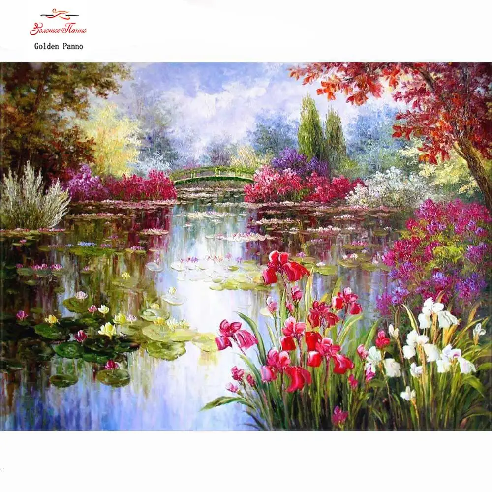 Diamond Painting Landscape 5D DIY Diamond Mosaic Flowers Picture Of Rhinestone Embroidery Decor Home