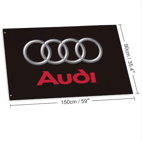 AUDI 3*5 футов (90 см * 150 120*180 см) полиэстер фотофлаг украшение для мотоцикла Летающий