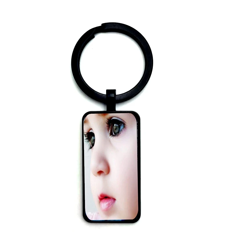 

Fashion Custom Photo Glass Keychain Personalized Parent Siblings Children Art Photo Private Handmade Family Keychain Gift