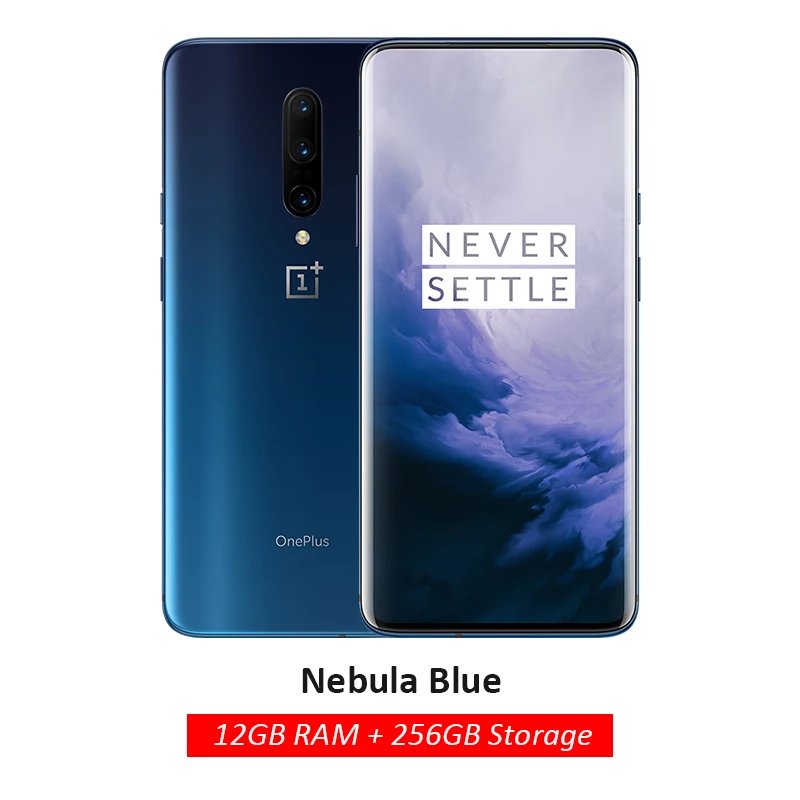 Скидка 1200 руб Промокод: newyear1200 Смартфон OnePlus 7 Pro с глобальной ПЗУ, 6 ГБ, 128 ГБ, камера 48 МП, Snapdragon 855, 6,67 дюймов, жидкий AMOLED дисплей, отпечаток пальца UFS 3,0, NFC - Цвет: 12GB 256GB Blue