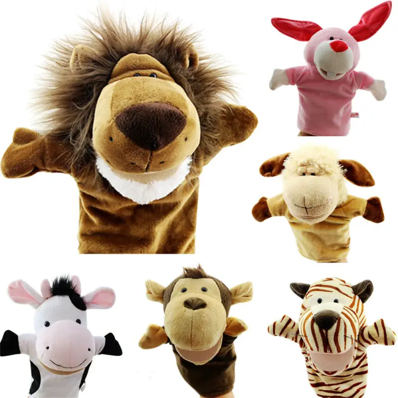 Cute Cartoon Animal Hand Puppet Plush Doll Storytelling Educational Toy Christmas Children Kids Toddler Baby Soft Puppets | Игрушки и