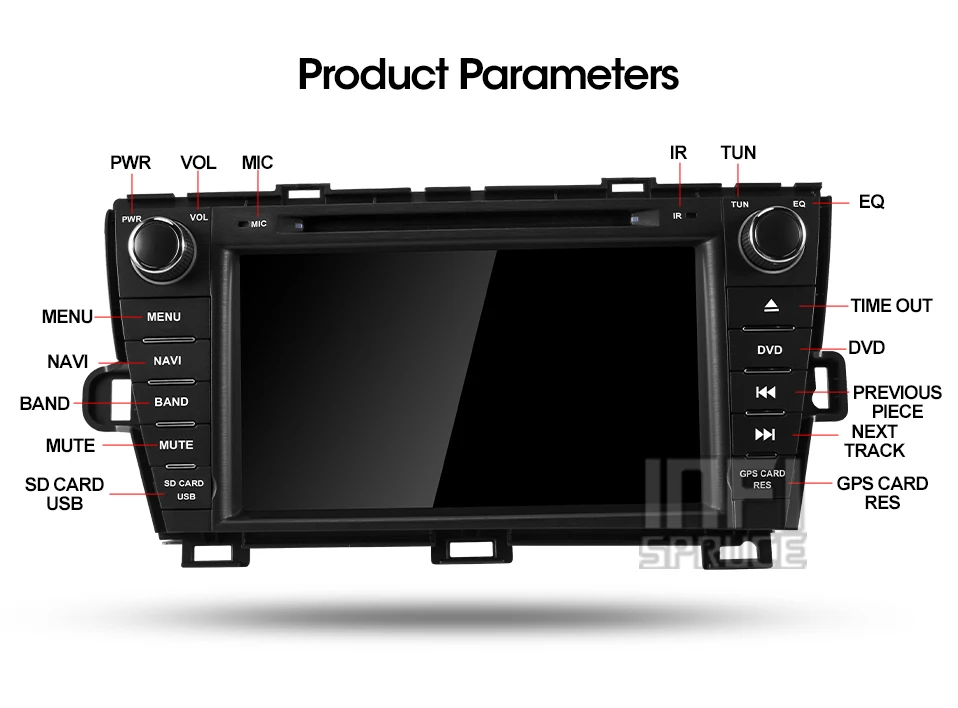 Fersinny android 9,0 автомобильный dvd 8 дюймов для Toyota Prius 2009-2013 Автомобильный gps умное радио видео WIFI мультимедийный проигрыватель