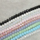 Кристальные чешские бусины STENYA, 4*3 мм, сине-Красная форма Рондель, комплектующие для ювелирных изделий, разделитель для серег, браслетов, ожерелий, аксессуаров сделай сам