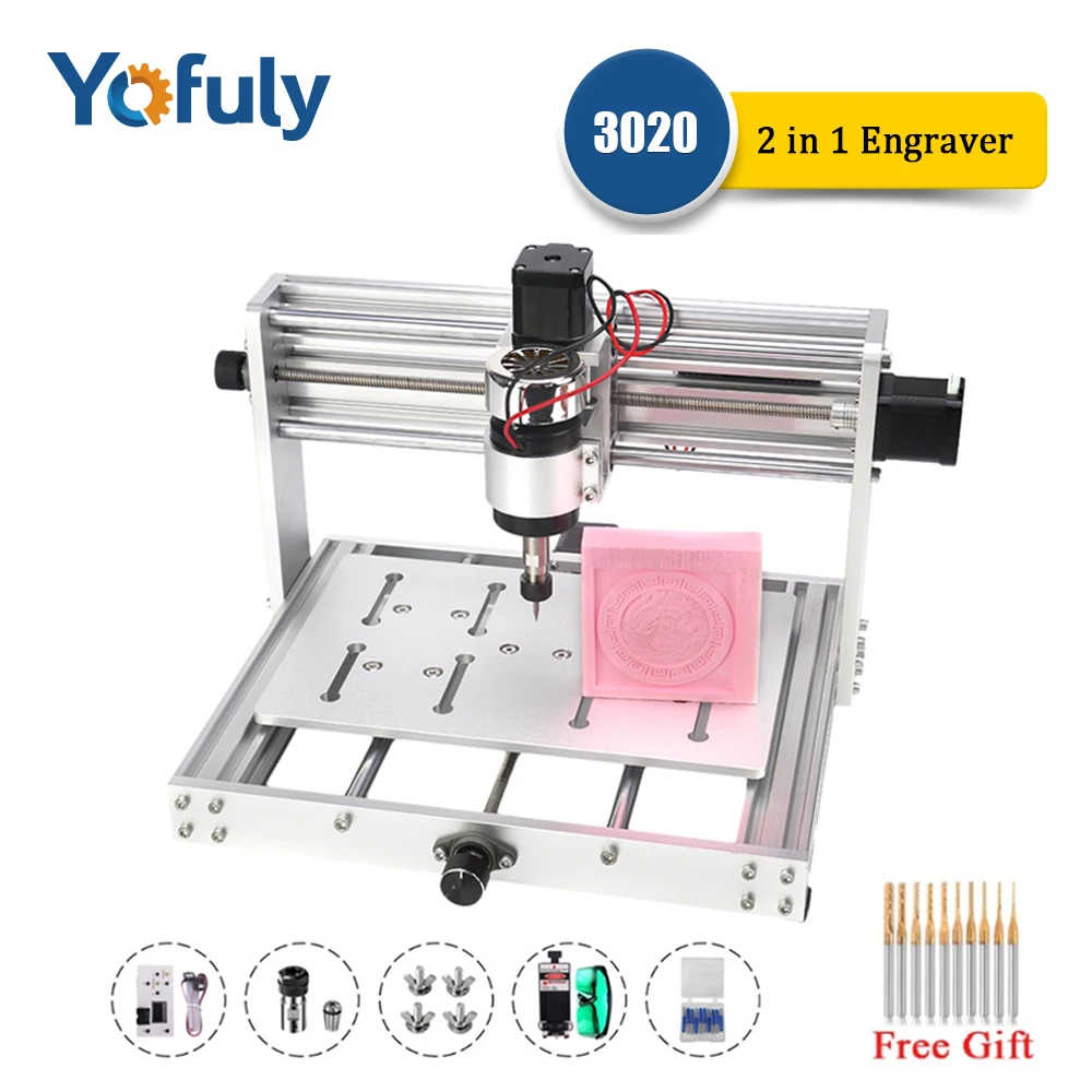 Гравировальный станок для металла с ЧПУ 3020 Max Модернизированный гравировальный