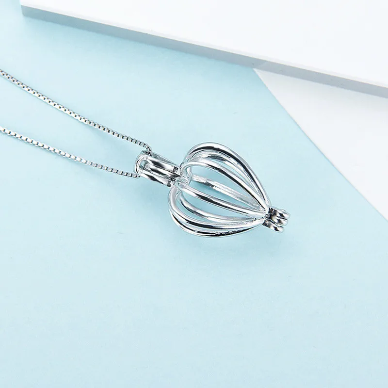 Женский кулон из стерлингового серебра 925 пробы CLUCI в форме сердца с жемчугом