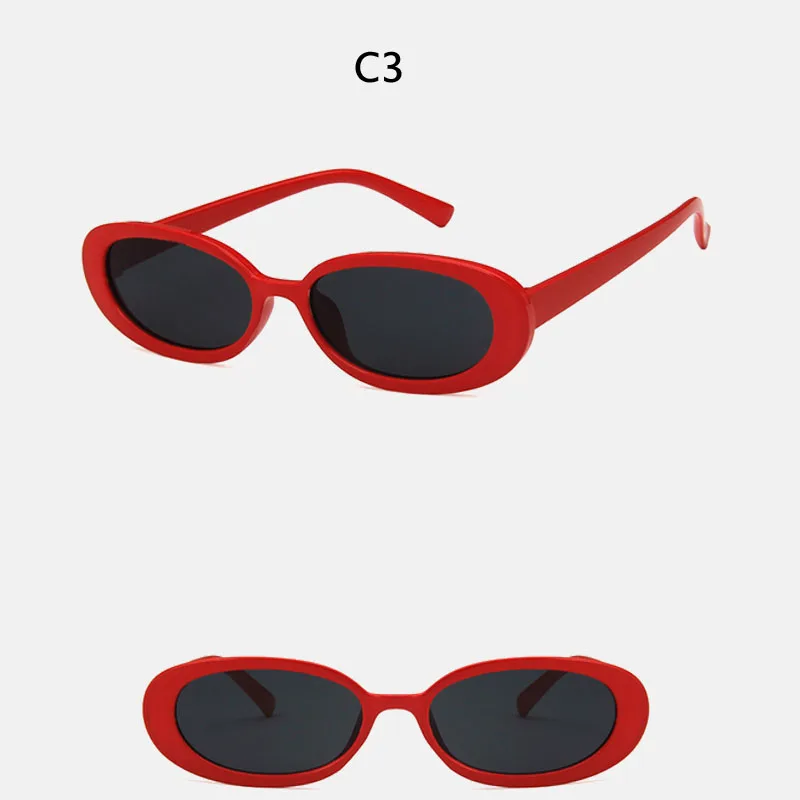 

ZUEE Retro Sunglasses For Women Oval Sunglasses Fashion Brand Designer Vintage Ladies Cat Eye Sun Glasses UV400 gafas de sol