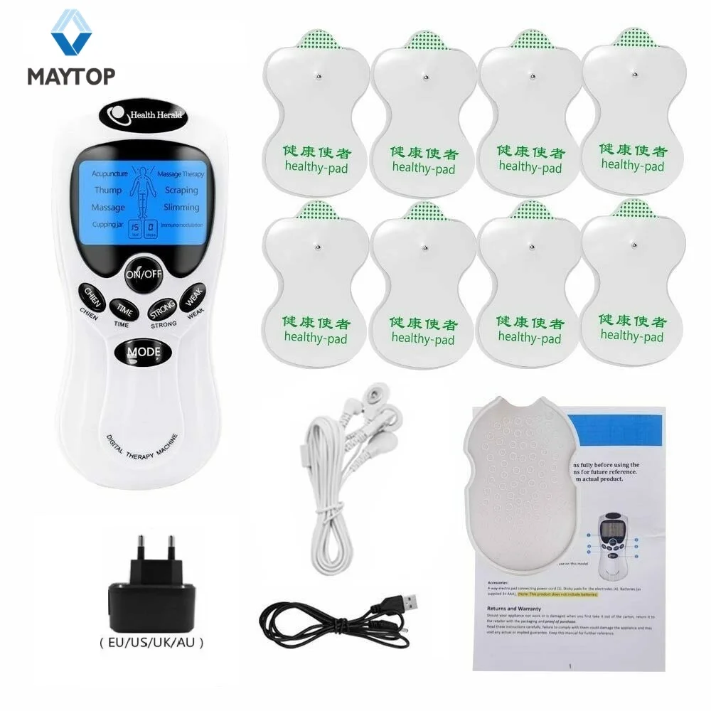 Электрическая Цифровая терапия для акупунктуры массажер шеи спины и тела