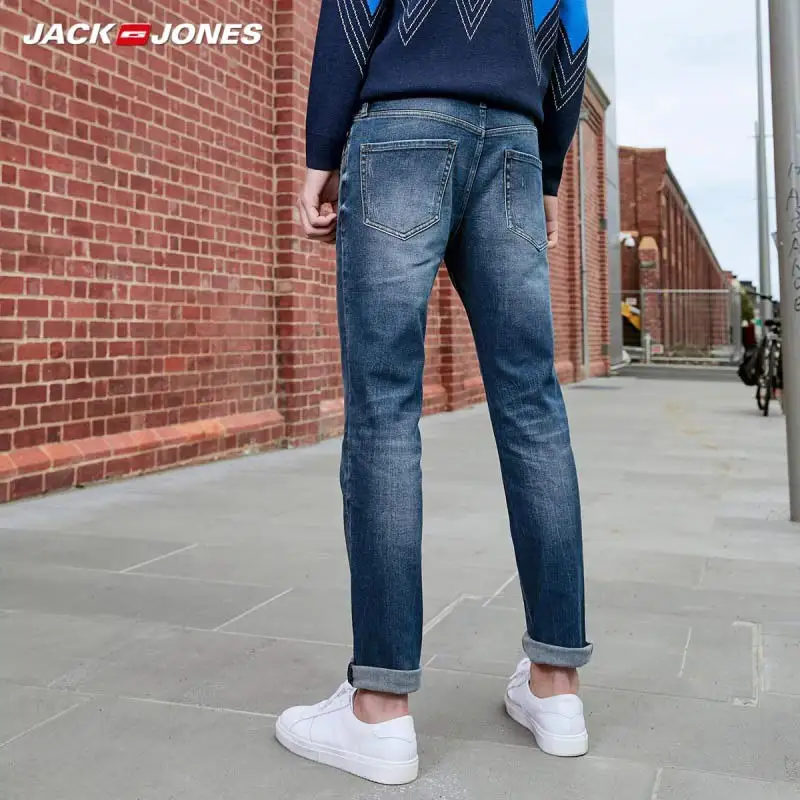 JackJones мужские эластичные хлопковые джинсы обычной посадки 219332592 | Мужская одежда