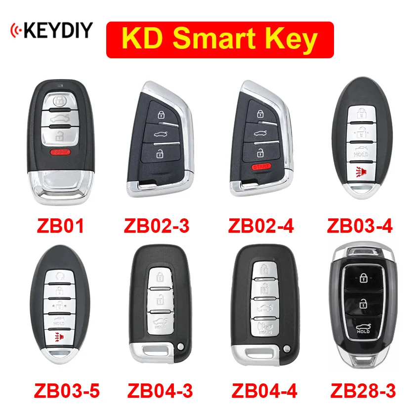 ZB01 ZB02-3 ZB02-4 ZB03-4 ZB03-5 ZB04-3 ZB04-4 KEYDIY Universal Smart Remote KD Key для генератора ключей | Автомобили