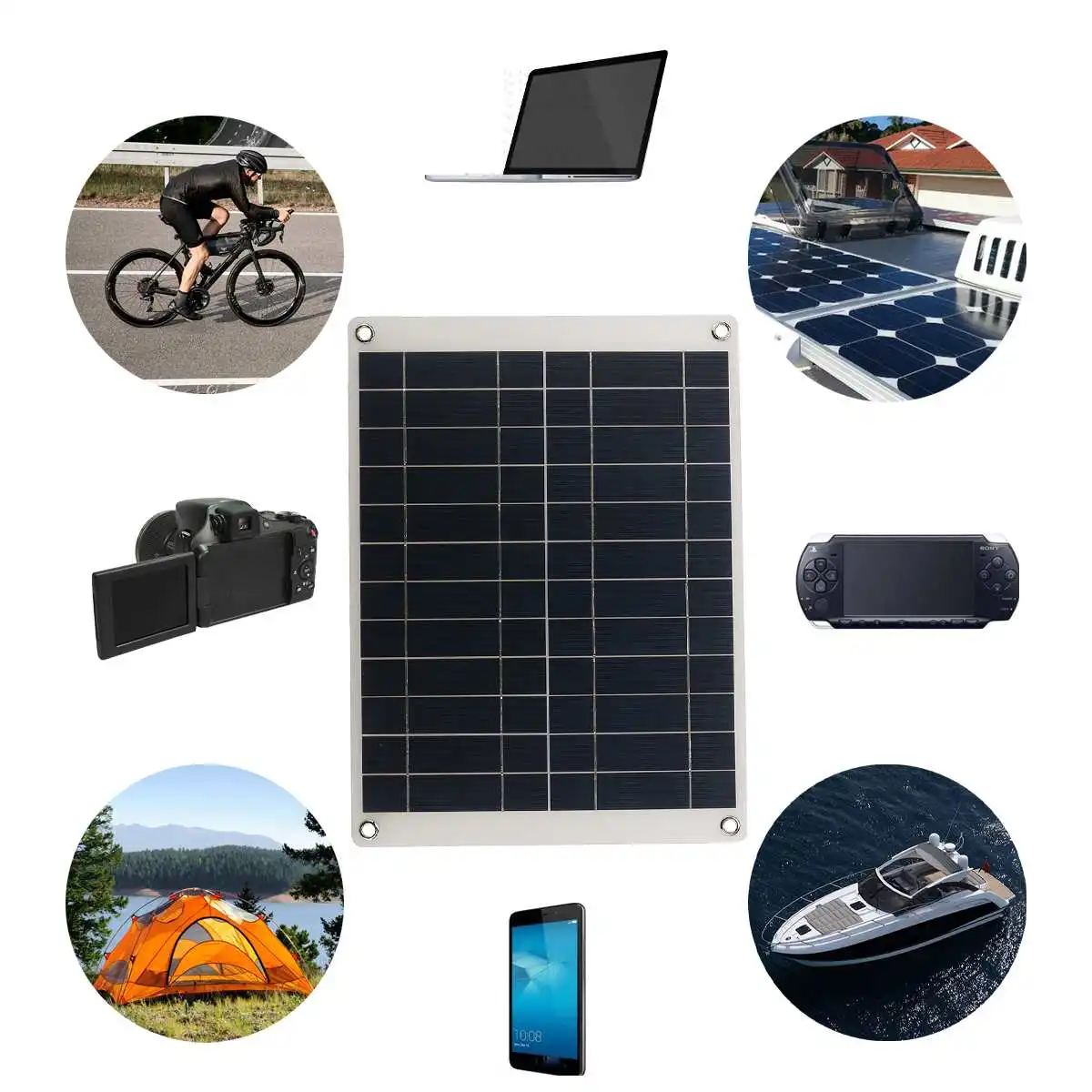 500w solar power system solar panel kit battery charger 100a solar charge controller home grid camp phone pwm free global shipping